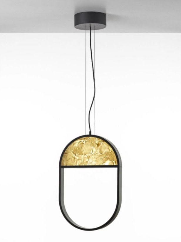 Geometric Oval 1/3 Top Pendant