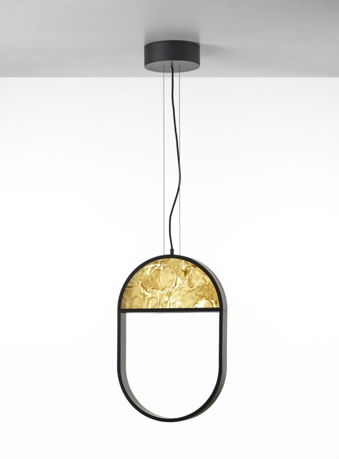 Geometric Oval 1/3 Top Pendant