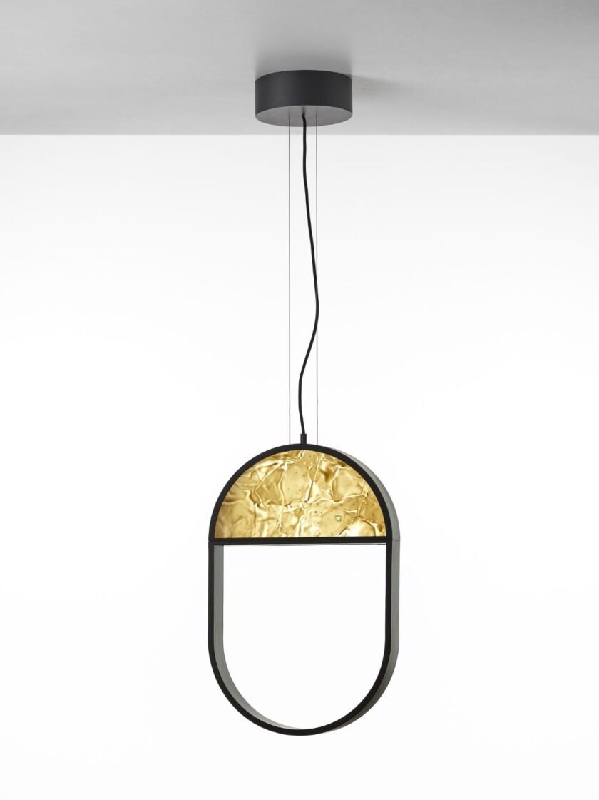 Geometric Oval 1/3 Top Pendant