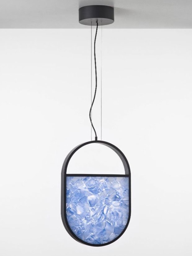 Geometric Oval 2/3 Bottom Pendant