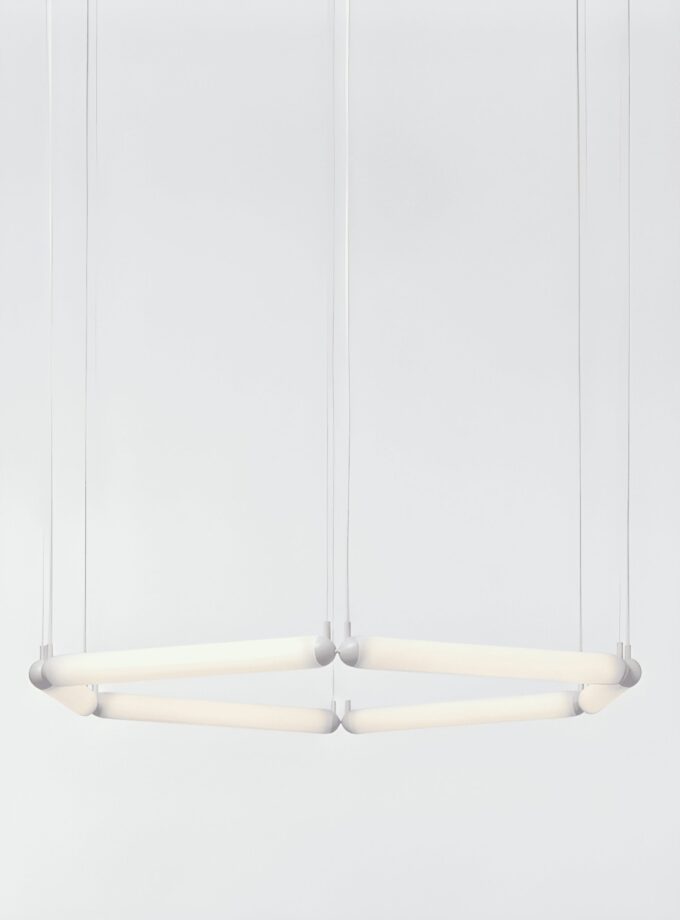 Puro Contour Hexagon 800 in triplex opal glass.