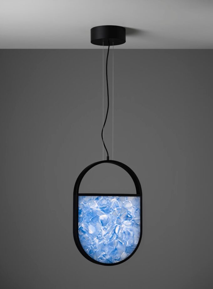 Geometric Oval 2/3 Bottom Pendant