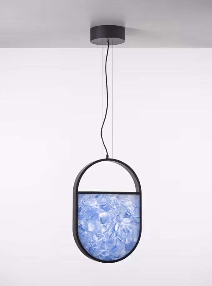 Geometric Oval 2/3 Bottom Pendant