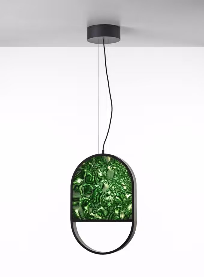 Geometric Oval 2/3 Top Pendant