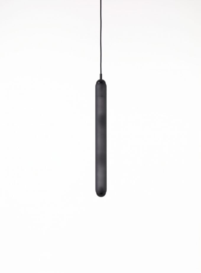 Brokis Puro Solo Vertical 800 in dark grey opaline glass.