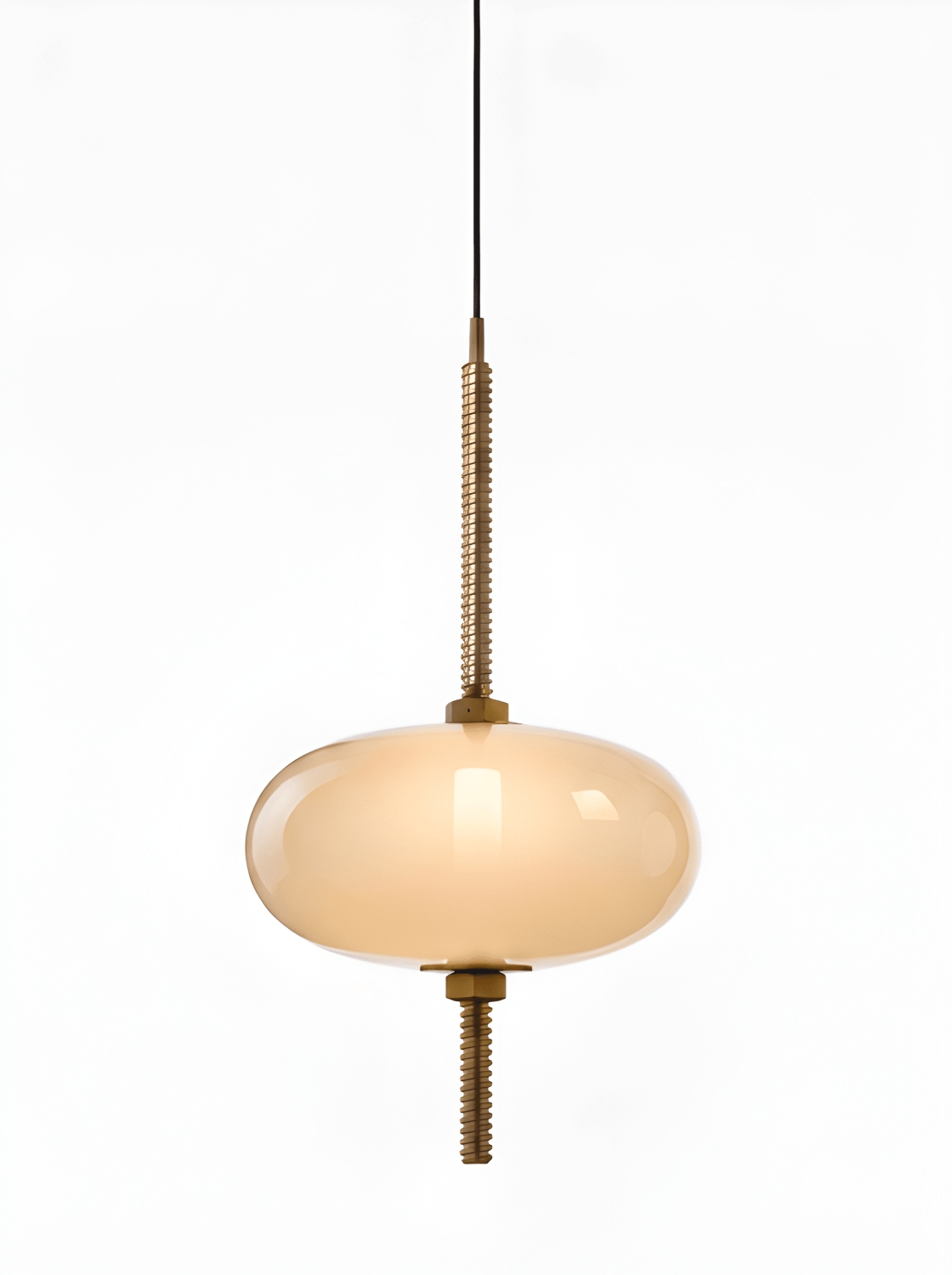 Brokis Under Pressure Vertical Most in opaline glass and champagne finish.