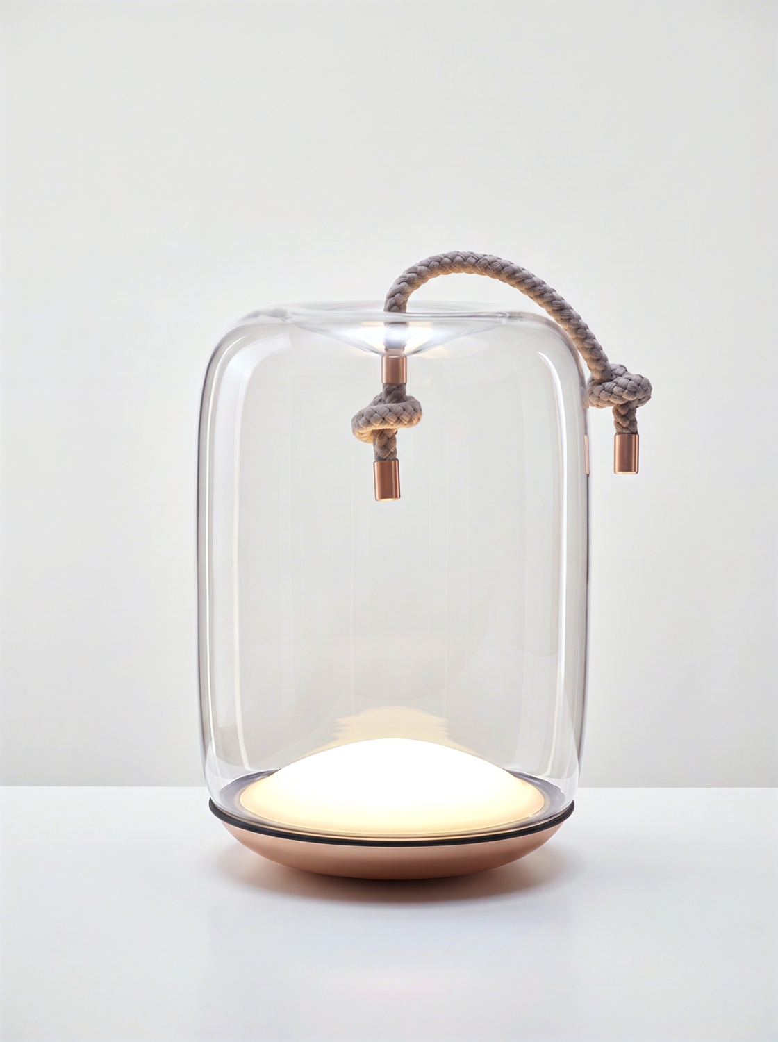 collections_battery-powered_knot-cilindro-table-battery_transparent-glass-and-rose-gold-finish