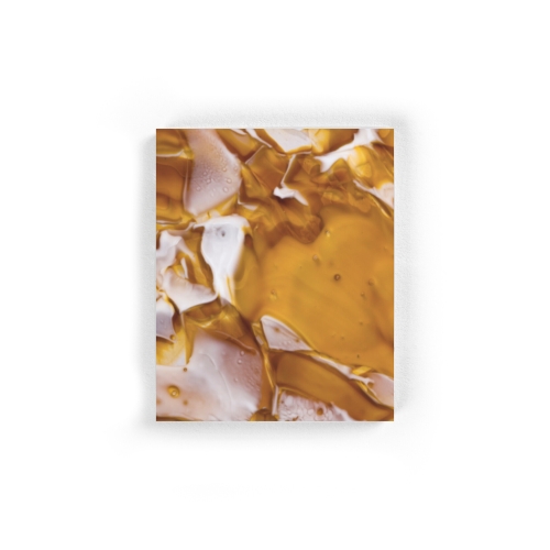 Cognac triplex opal acid etched BROKISGLASS sample.