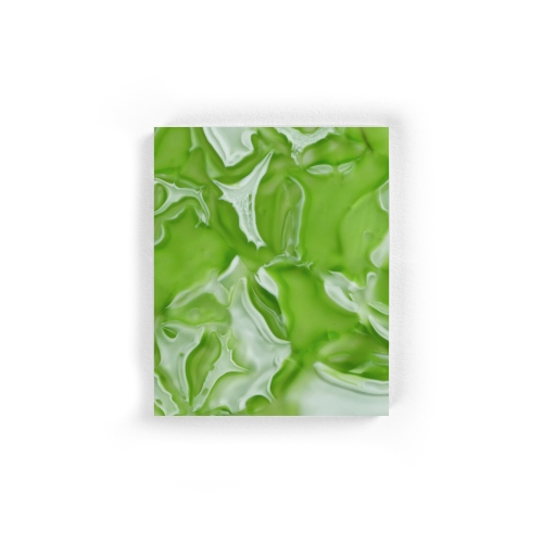 Green apple triplex opal BROKISGLASS sample.