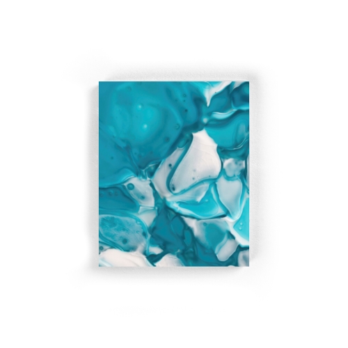 Turquoise triplex opal acid etched BROKISGLASS sample.