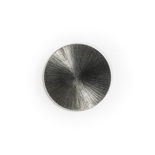 Brokis brushed chrome sample.