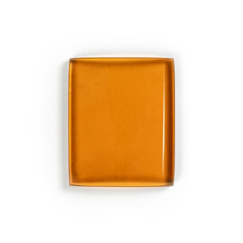 Brokis cognac transparent glass sample.