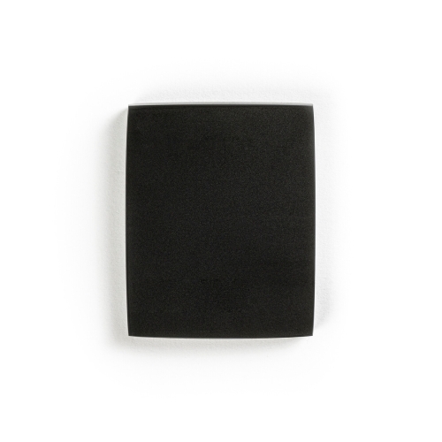 Brokis dark grey opaline acid-etched glass sample.