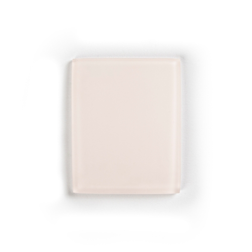 Brokis light pink triplex opal acid-etched glass sample.