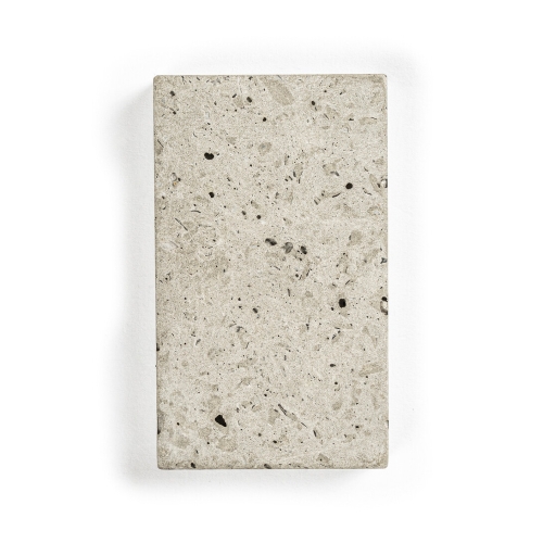 Brokis natural concrete with glass fragments sample.