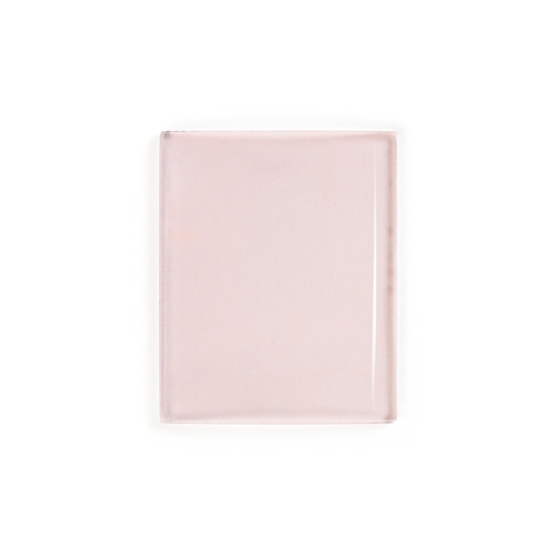 Brokis pearl pink transparent glass sample.