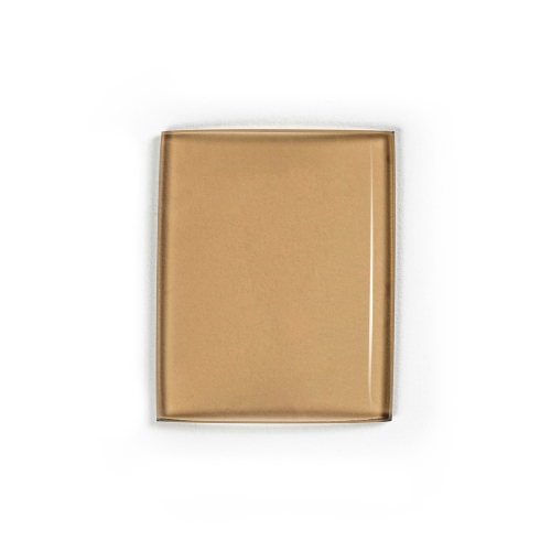 Brokis smoke brown transparent glass sample.