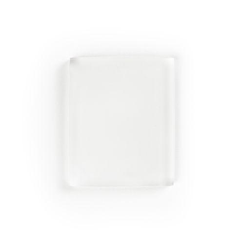 Brokis transparent acid-etched glass sample.