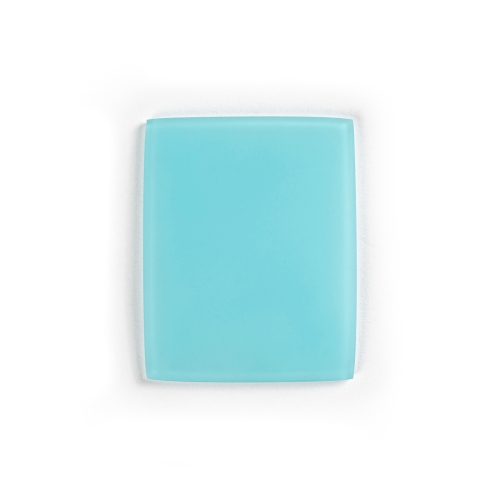 Brokis turquoise triplex opal acid-etched glass sample.