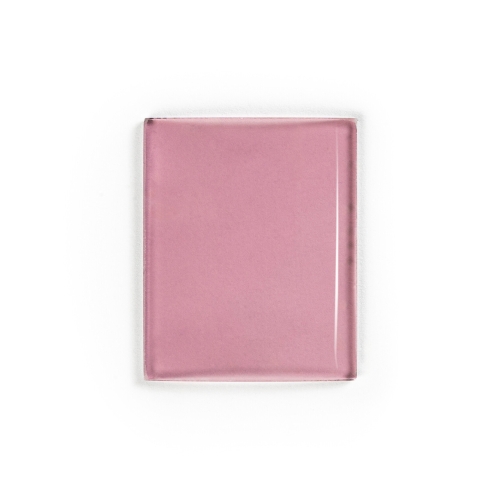 Brokis violet transparent glass sample.