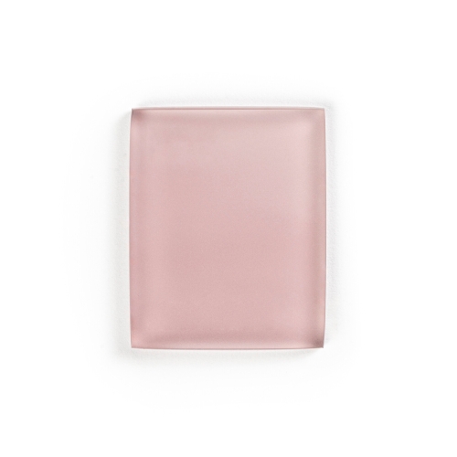 Brokis violet transparent acid-etched glass sample.