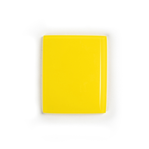 Brokis yellow triplex opal glass sample.