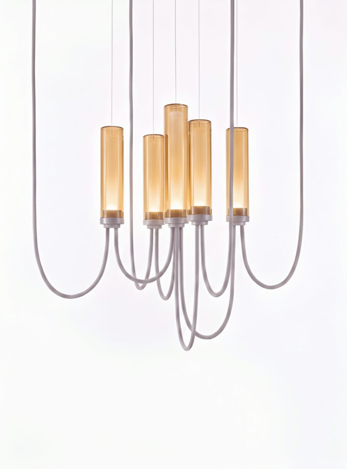 Arcade Criss-Cross Small V Chandelier