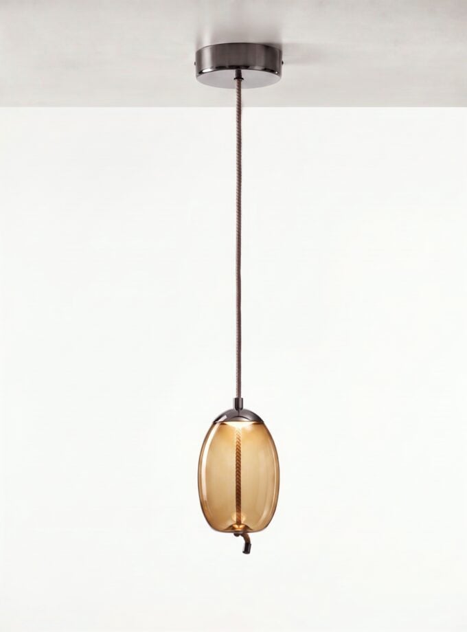 collections_pendant_knot-small-uovo_smoke-brown-glass-and-pvd-black-gun-finish